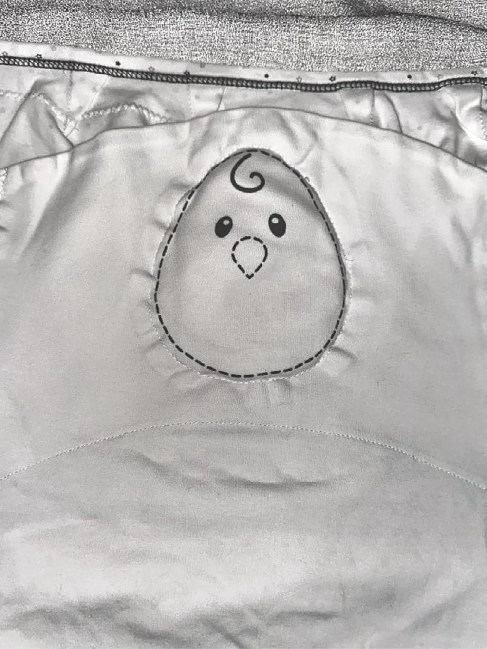 White Polka Dot Baby Swaddle Sack